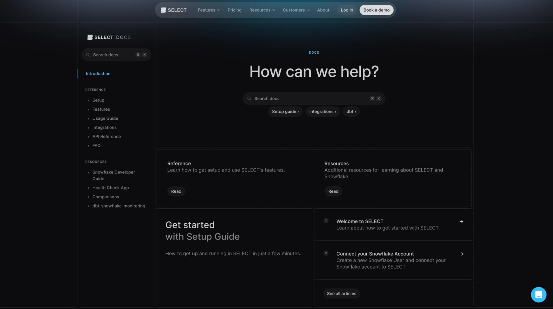 Documentation index page