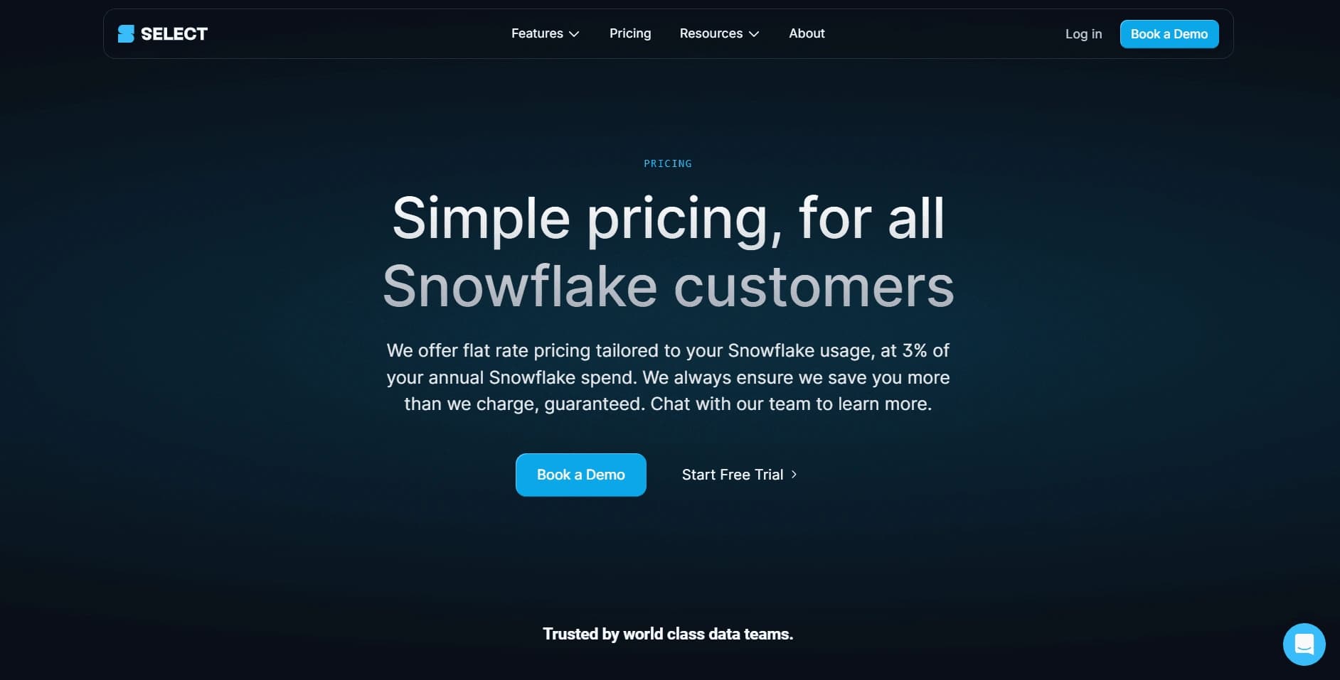 Pricing page