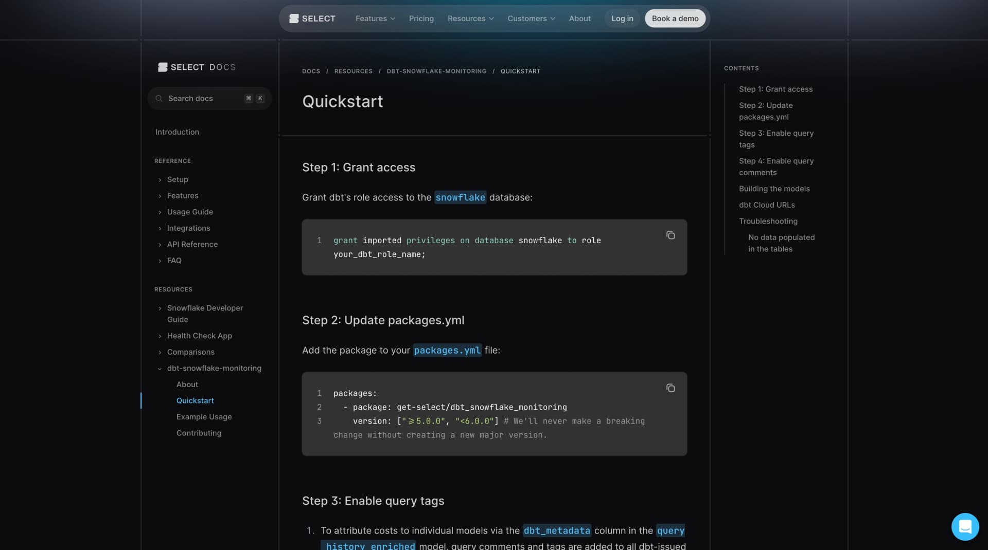 Individual docs page