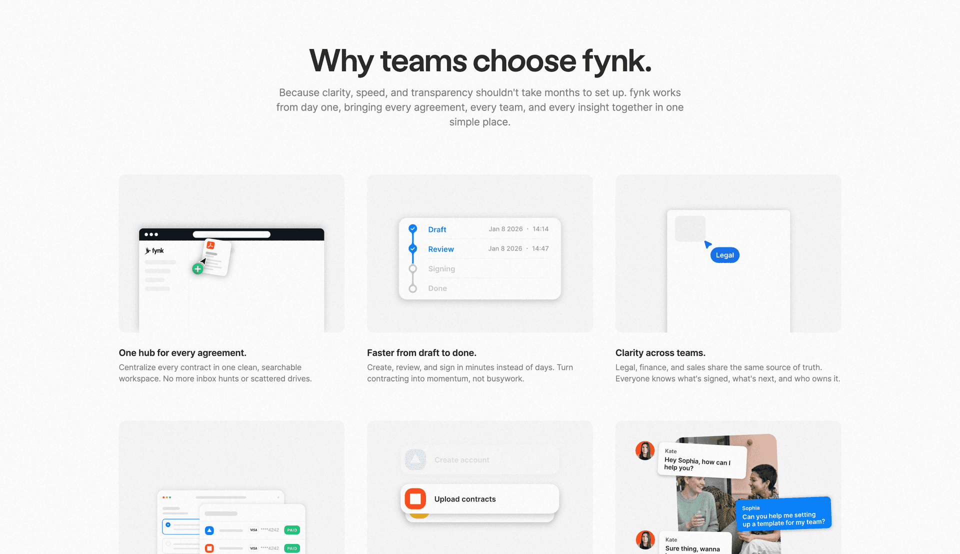 Why teams choose fynk