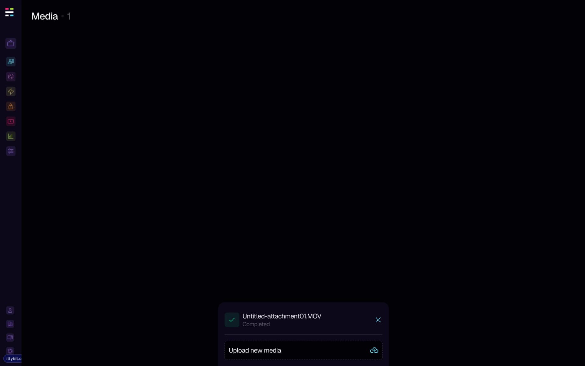 File upload complete