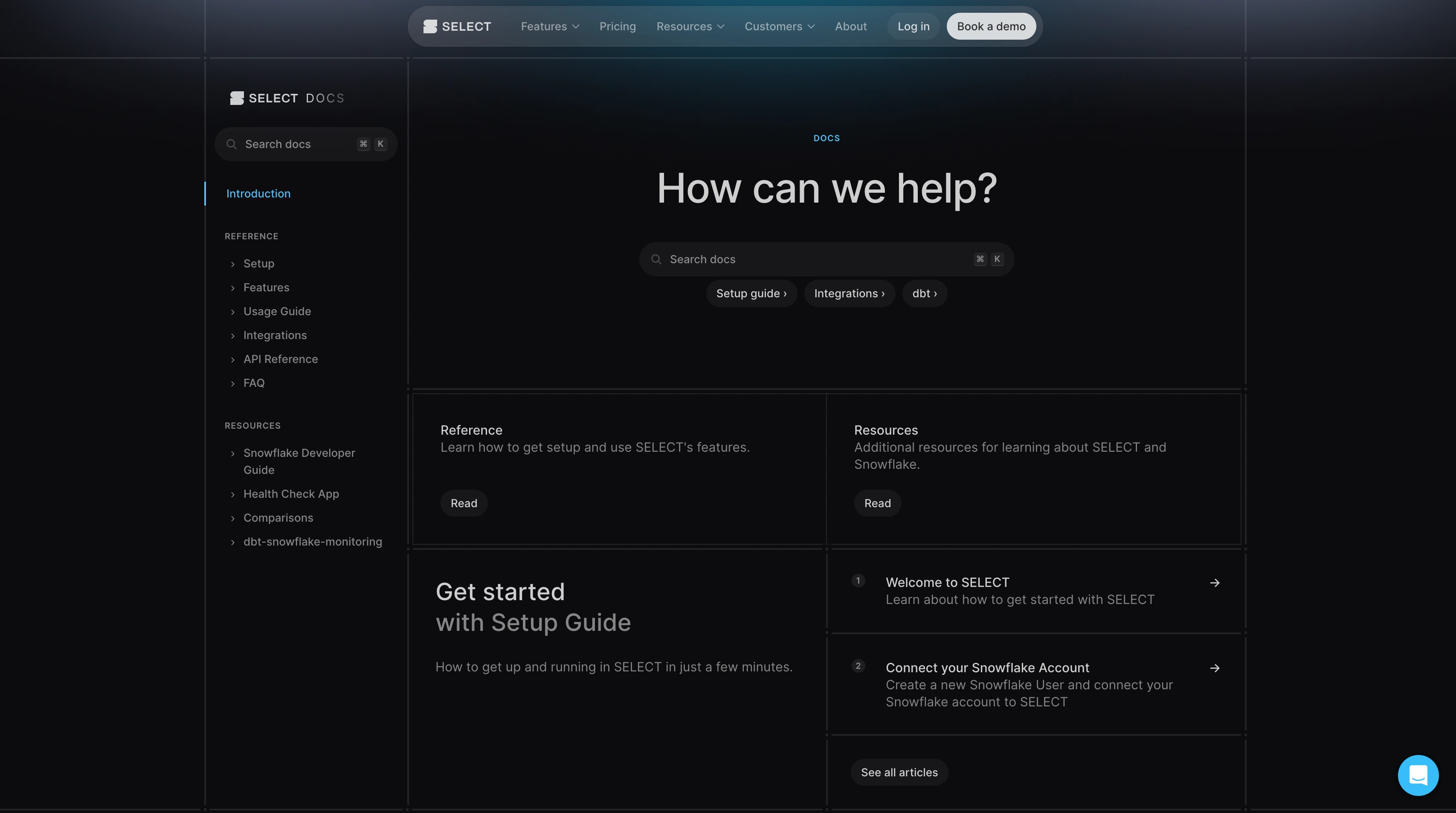 Documentation index page
