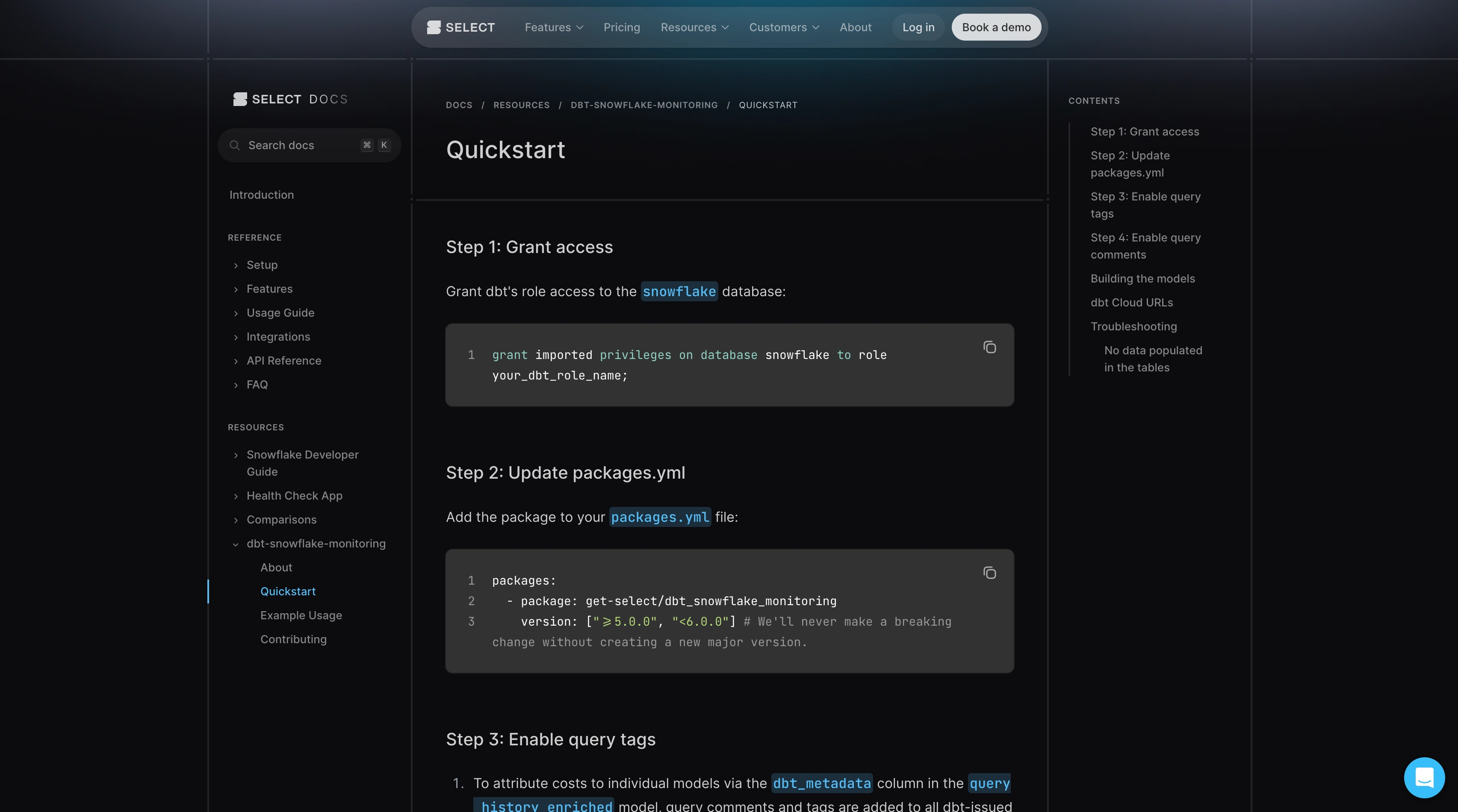 Individual docs page