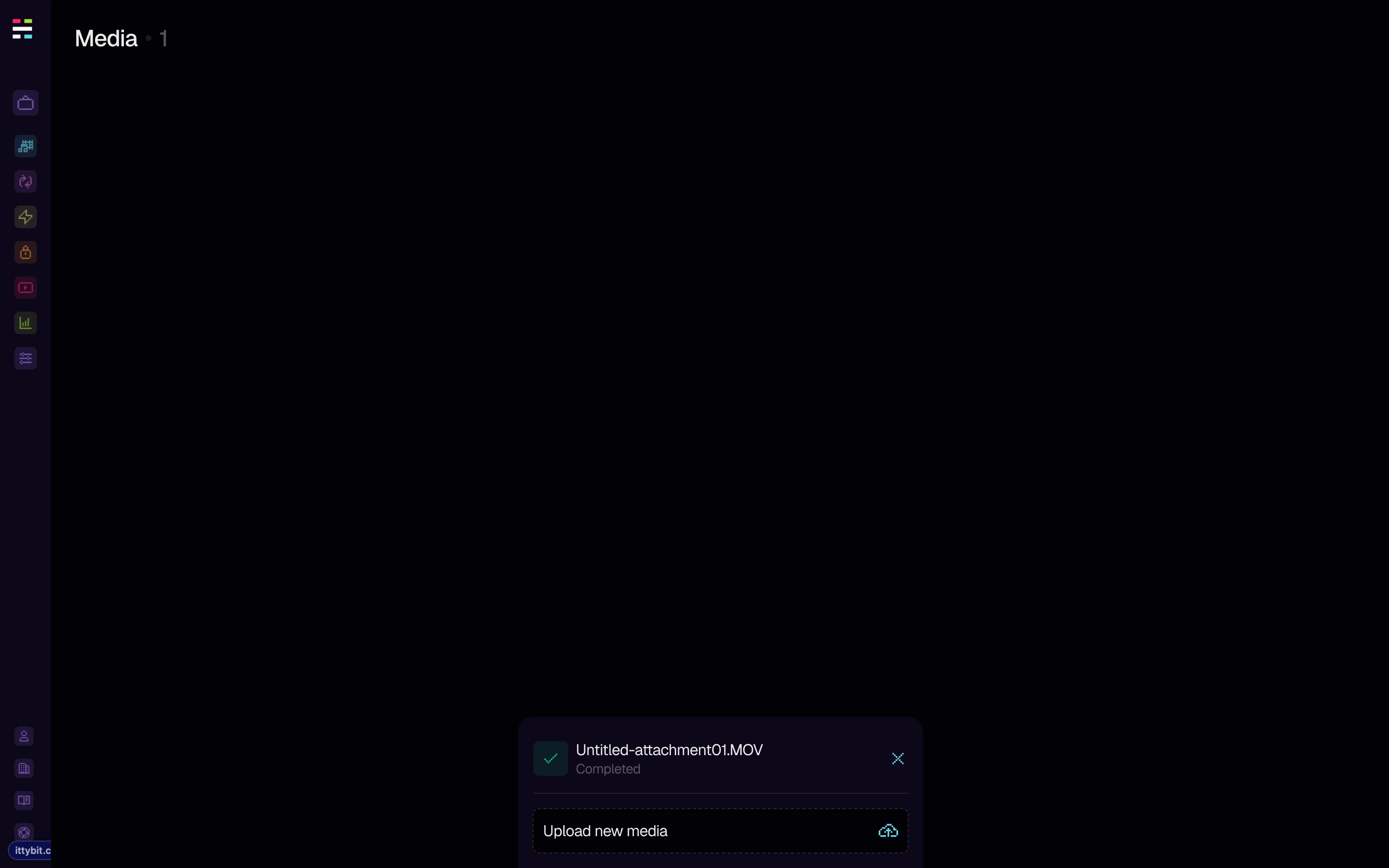 File upload complete